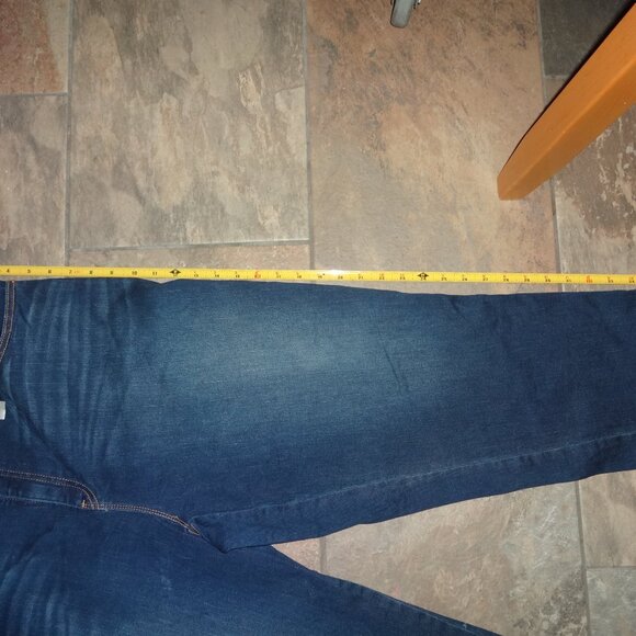 CHICOS 3.5 18 PLATINUM Jeans Womens Blue Denim Crop 95 Cotton - Picture 13 of 14